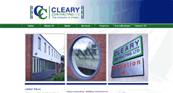 Desktop Screenshot of clearycontracting.com